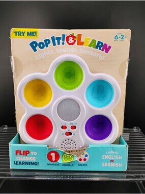 Pop It! & Learn Sensory Toy Ages 6 Months-2 Years Interactive